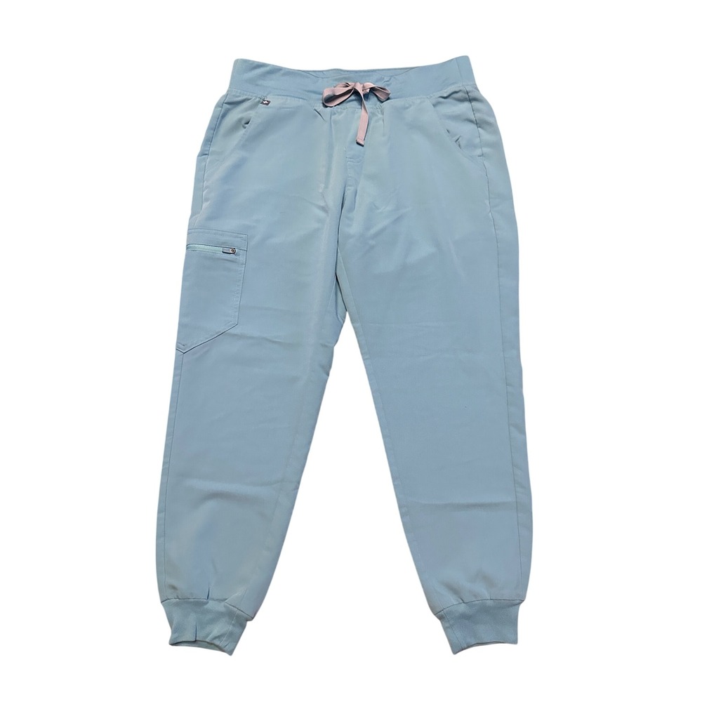 Figs Zamora Jogger Scrub Pants SEA GLASS Medium Petite